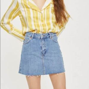 TOPSHOP || Topshop MOTO Denim Mini Skirt